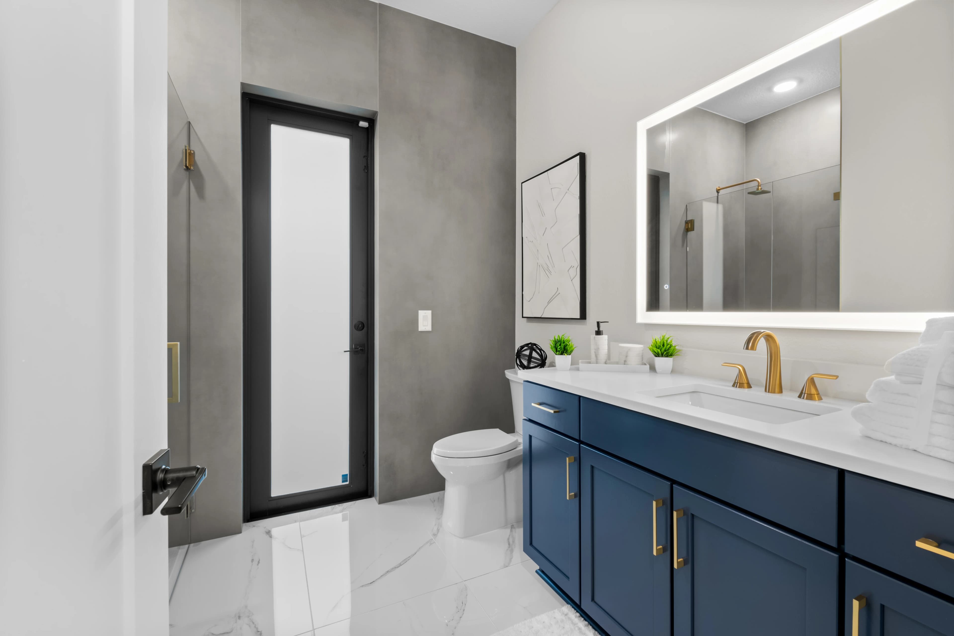 Gold Finish Bath